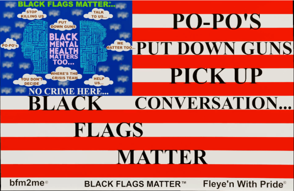 Black Mental Health Matters Black Flags