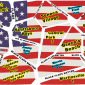 Broken American flag