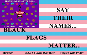 Stop Killing Trans Black Flag